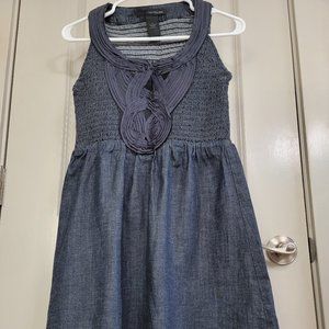 Calvin Klein denim dress with lace. Size M.